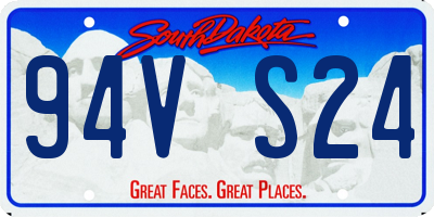 SD license plate 94VS24