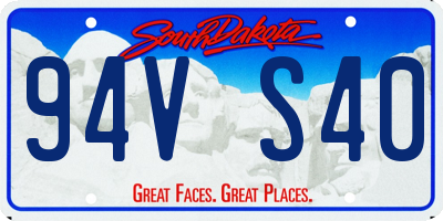 SD license plate 94VS40