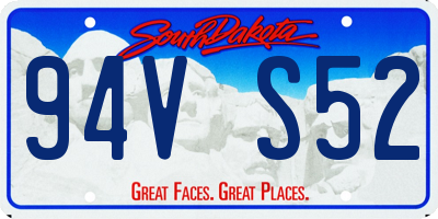 SD license plate 94VS52