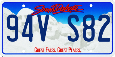 SD license plate 94VS82