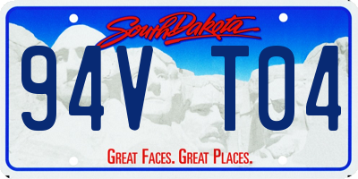 SD license plate 94VT04