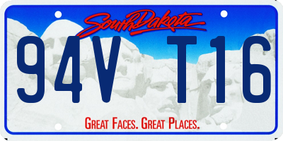 SD license plate 94VT16