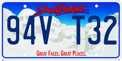 SD license plate 94VT32