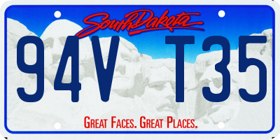 SD license plate 94VT35