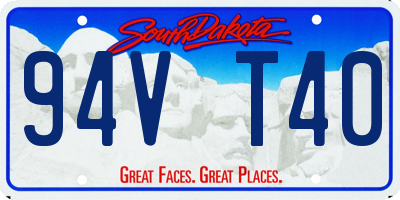 SD license plate 94VT40