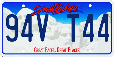 SD license plate 94VT44