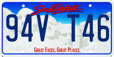 SD license plate 94VT46