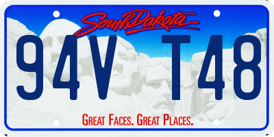 SD license plate 94VT48