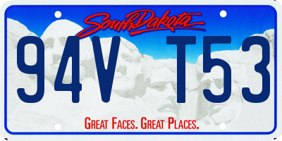 SD license plate 94VT53