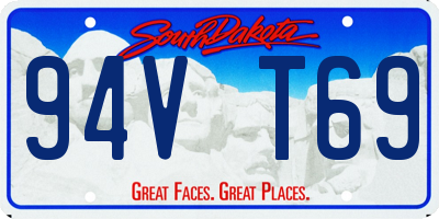 SD license plate 94VT69