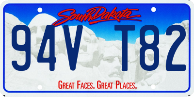SD license plate 94VT82