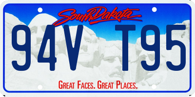 SD license plate 94VT95