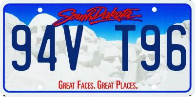SD license plate 94VT96