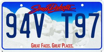 SD license plate 94VT97