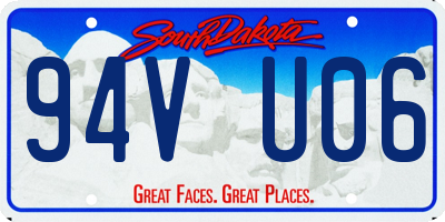 SD license plate 94VU06