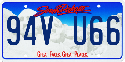 SD license plate 94VU66