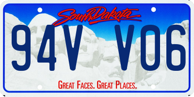 SD license plate 94VV06