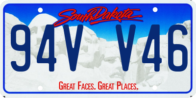 SD license plate 94VV46