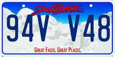 SD license plate 94VV48