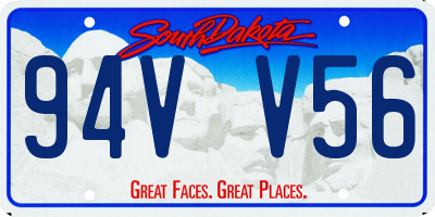 SD license plate 94VV56