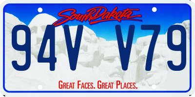 SD license plate 94VV79