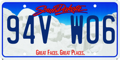 SD license plate 94VW06