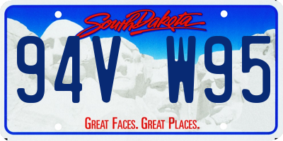 SD license plate 94VW95
