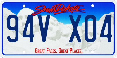 SD license plate 94VX04