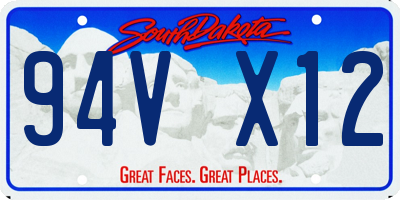 SD license plate 94VX12