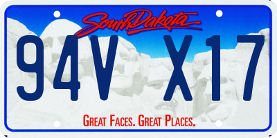 SD license plate 94VX17