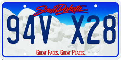 SD license plate 94VX28
