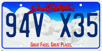 SD license plate 94VX35