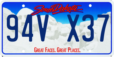 SD license plate 94VX37