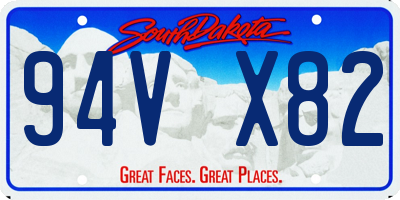 SD license plate 94VX82