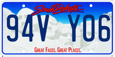 SD license plate 94VY06