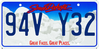 SD license plate 94VY32