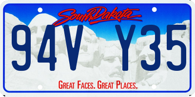 SD license plate 94VY35