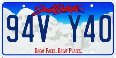 SD license plate 94VY40