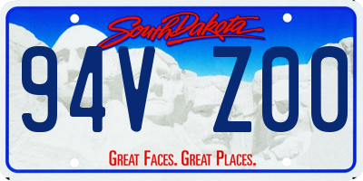 SD license plate 94VZ00