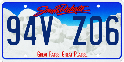 SD license plate 94VZ06