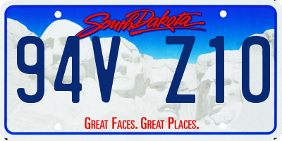 SD license plate 94VZ10