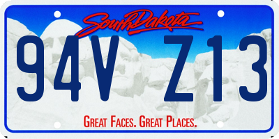 SD license plate 94VZ13