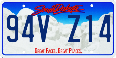 SD license plate 94VZ14