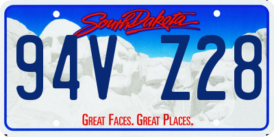 SD license plate 94VZ28
