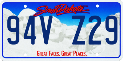 SD license plate 94VZ29