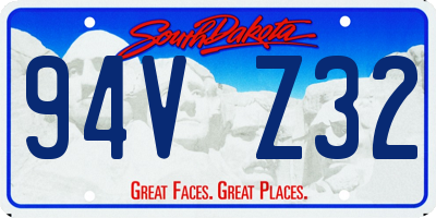 SD license plate 94VZ32