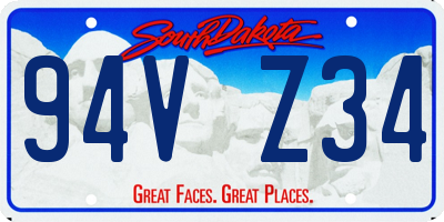 SD license plate 94VZ34