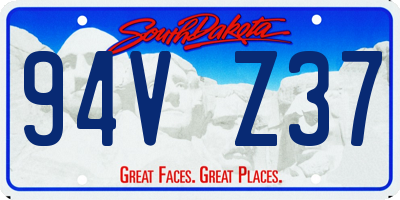 SD license plate 94VZ37