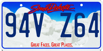 SD license plate 94VZ64
