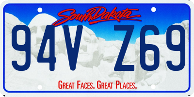 SD license plate 94VZ69
